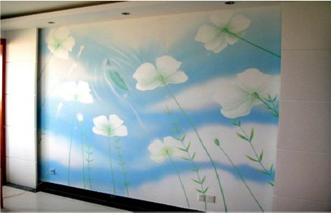 梁河画墙绘怎么画好白云的蓬松感？