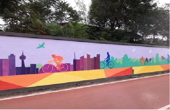 梁河墙体彩绘-围墙